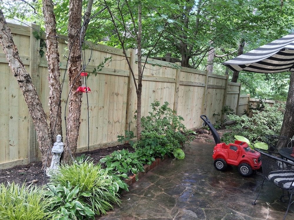 Residential wood fence project in Birmingham, AL