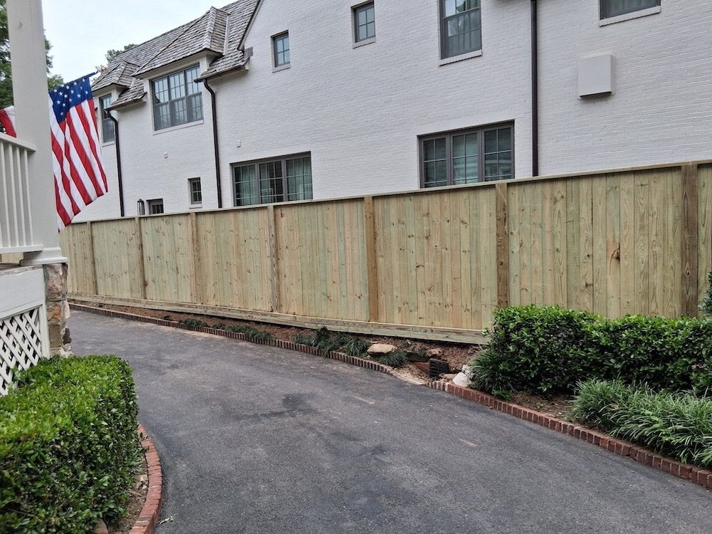 Residential fence line completed in Jefferson County, AL