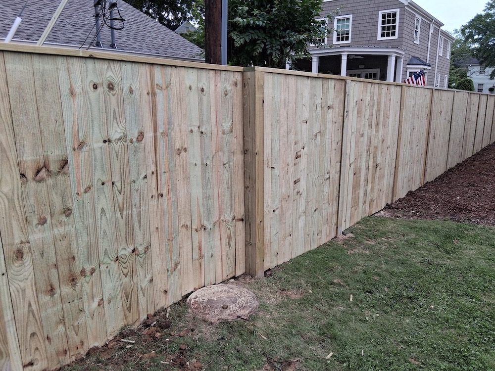 Wood privacy fence panels in Shelby County, AL